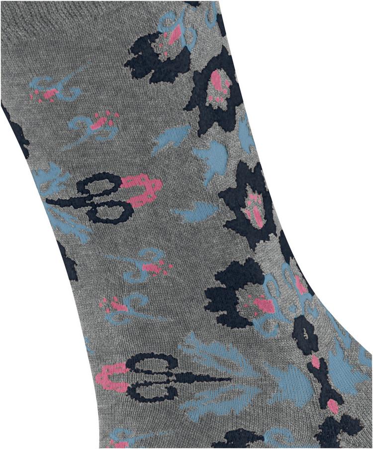 Burlington Burlington Velvet Blooms SO Socken Damen - light greymel. (3390) - 1 | SportScheck