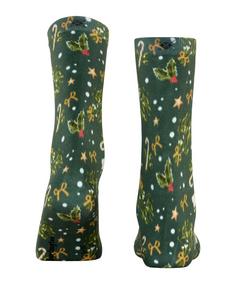 Rückansicht von Burlington Fancy Christmas SO Freizeitsocken Damen eucalyptus (7502)