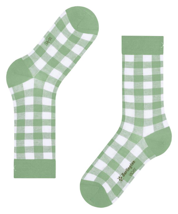 Burlington Burlington Vichy SO Socken Damen - quiet green (7378) - 2 | SportScheck