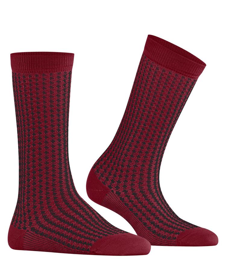 Burlington Burlington Pepita SO Socken Damen - cranberry (8033) - 0 | SportScheck