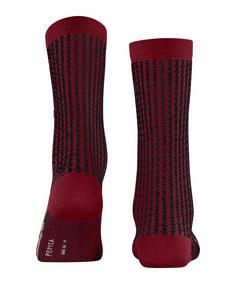 Rückansicht von Burlington Pepita SO Freizeitsocken Damen cranberry (8033)