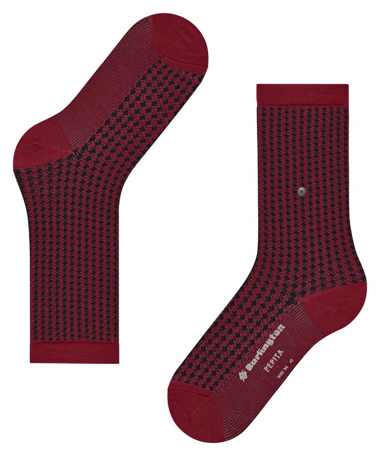 Burlington Burlington Pepita SO Socken Damen - cranberry (8033) - 2 | SportScheck
