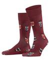 Burlington December Days SO Socken Herren - wine (8010)