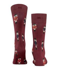 Rückansicht von Burlington December Days SO Freizeitsocken Herren wine (8010)