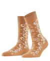 Burlington Velvet Blooms SO Socken Damen - brown sugar (5152)
