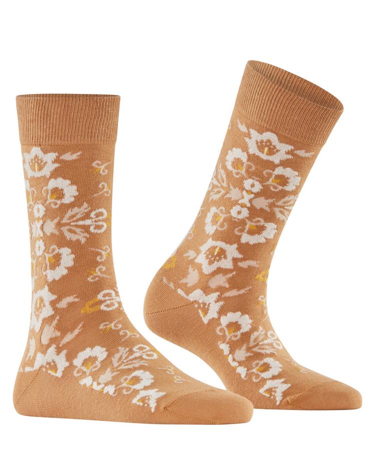 Burlington Burlington Velvet Blooms SO Socken Damen - brown sugar (5152) - 0 | SportScheck