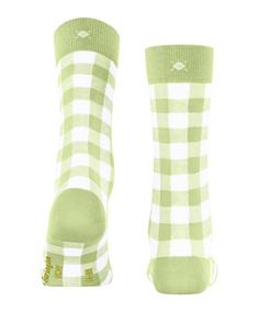 Rückansicht von Burlington Vichy SO Freizeitsocken Damen lemon (7498)