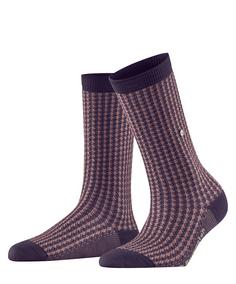 Burlington Pepita SO Freizeitsocken Damen wineberry (8761)