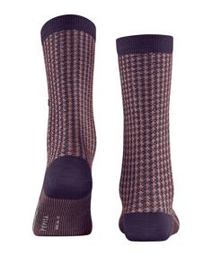 Rückansicht von Burlington Pepita SO Freizeitsocken Damen wineberry (8761)