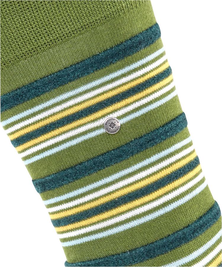 Burlington Burlington Funky Stripe Socken Herren - fir green (7656) - 1 | SportScheck