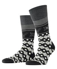 Burlington Fair Isle Joy SO Socken Herren - black (3000)