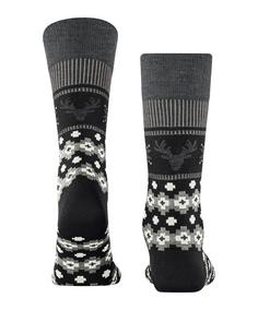 Rückansicht von Burlington Fair Isle Joy SO Freizeitsocken Herren black (3000)