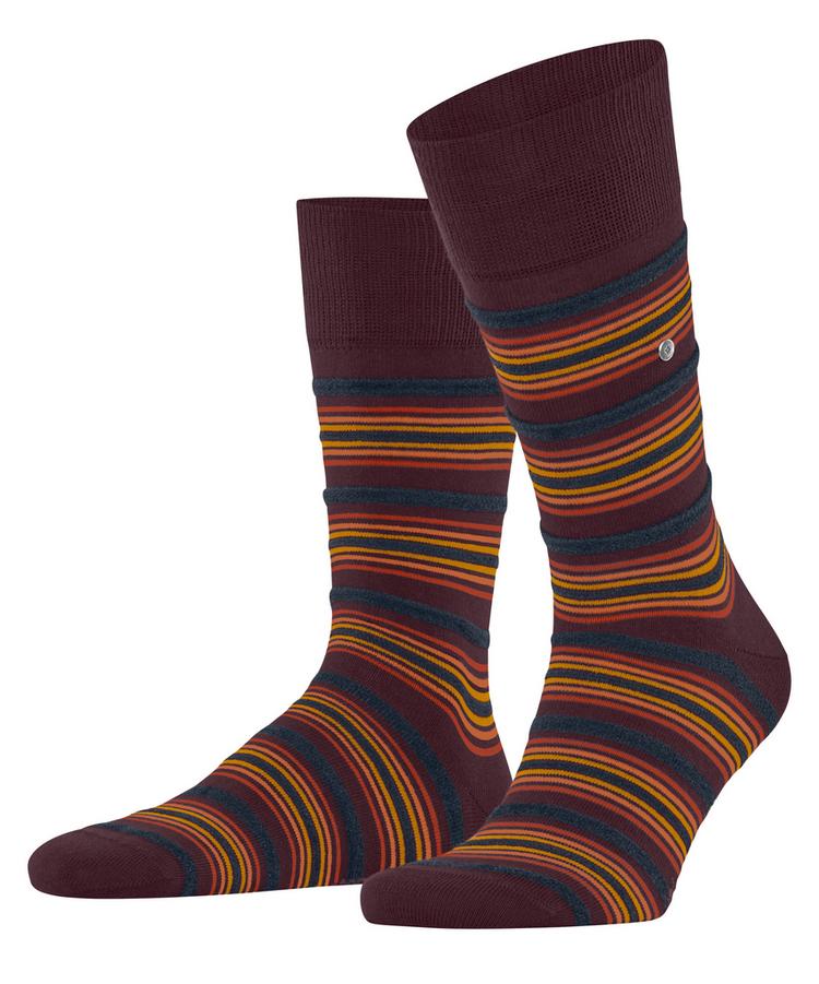 Burlington Burlington Funky Stripe Socken Herren - claret (8375) - 0 | SportScheck