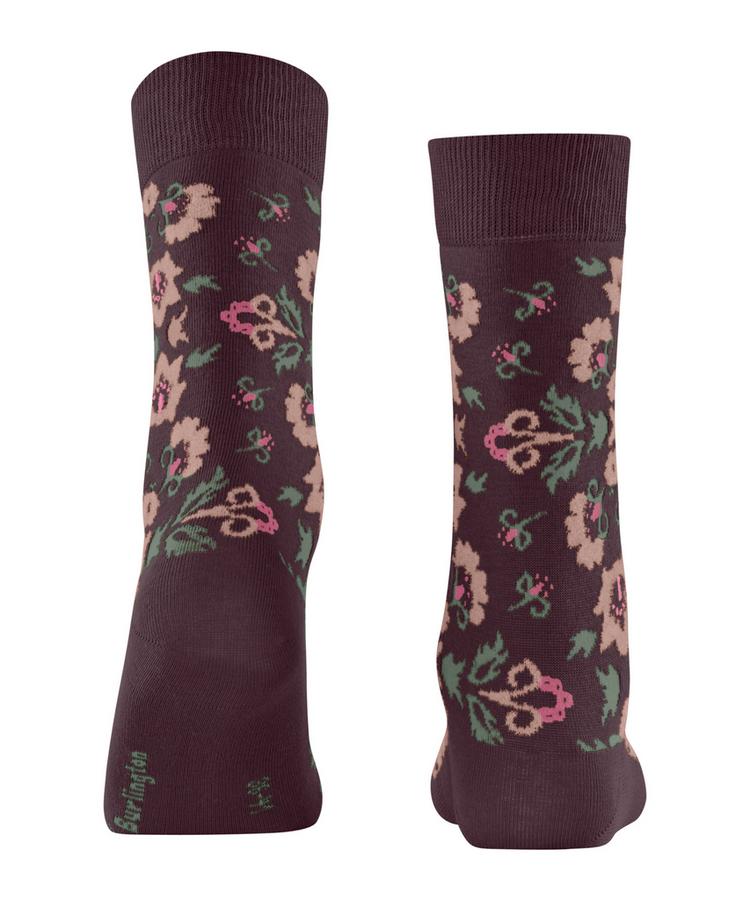 Burlington Burlington Velvet Blooms SO Socken Damen - barolo (8526) - 0 | SportScheck