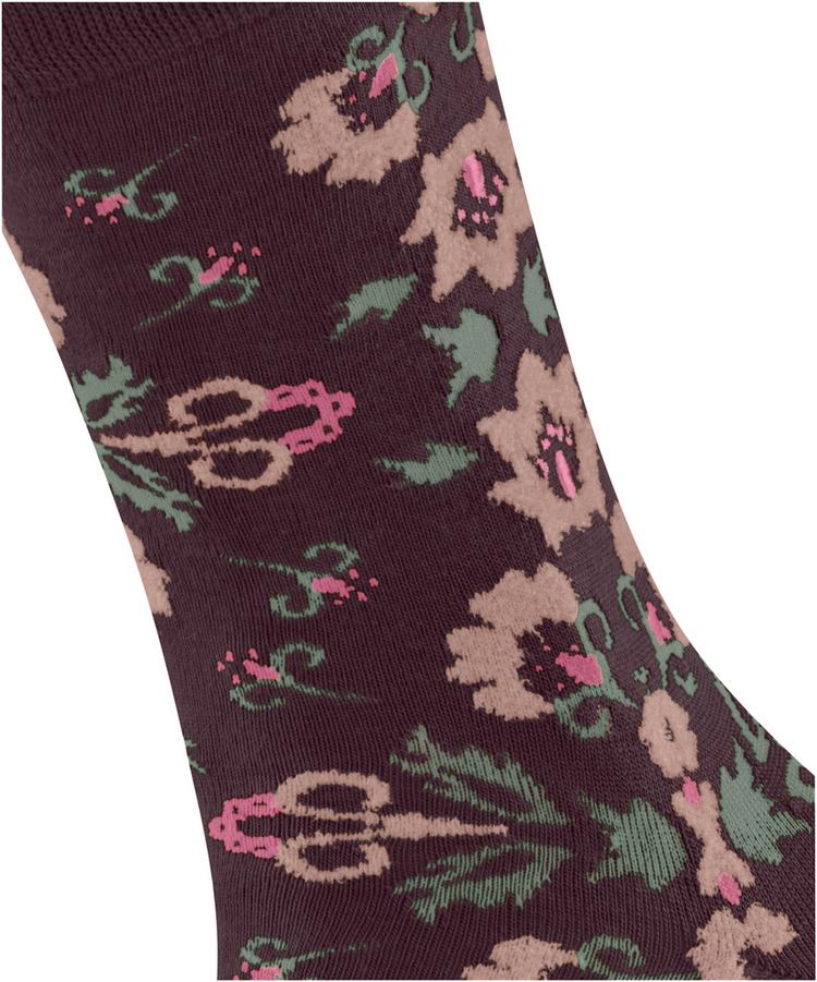 Burlington Burlington Velvet Blooms SO Socken Damen - barolo (8526) - 1 | SportScheck