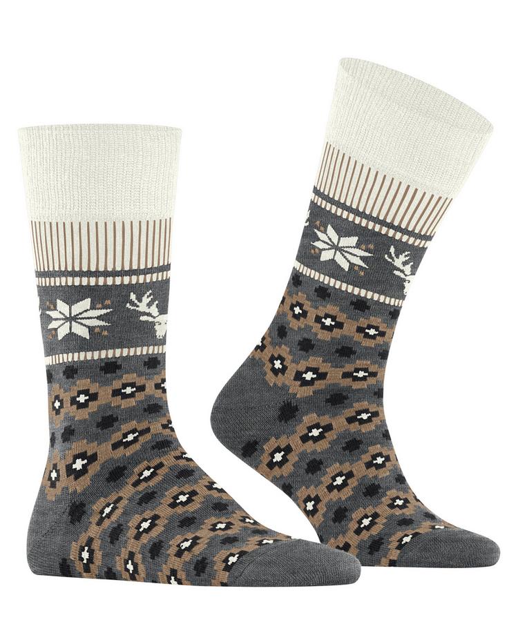 Burlington Burlington Fair Isle Joy SO Socken Herren - dark grey (3070) - 0 | SportScheck