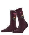 Burlington Jingle Bells SO Socken Damen - barolo (8526)
