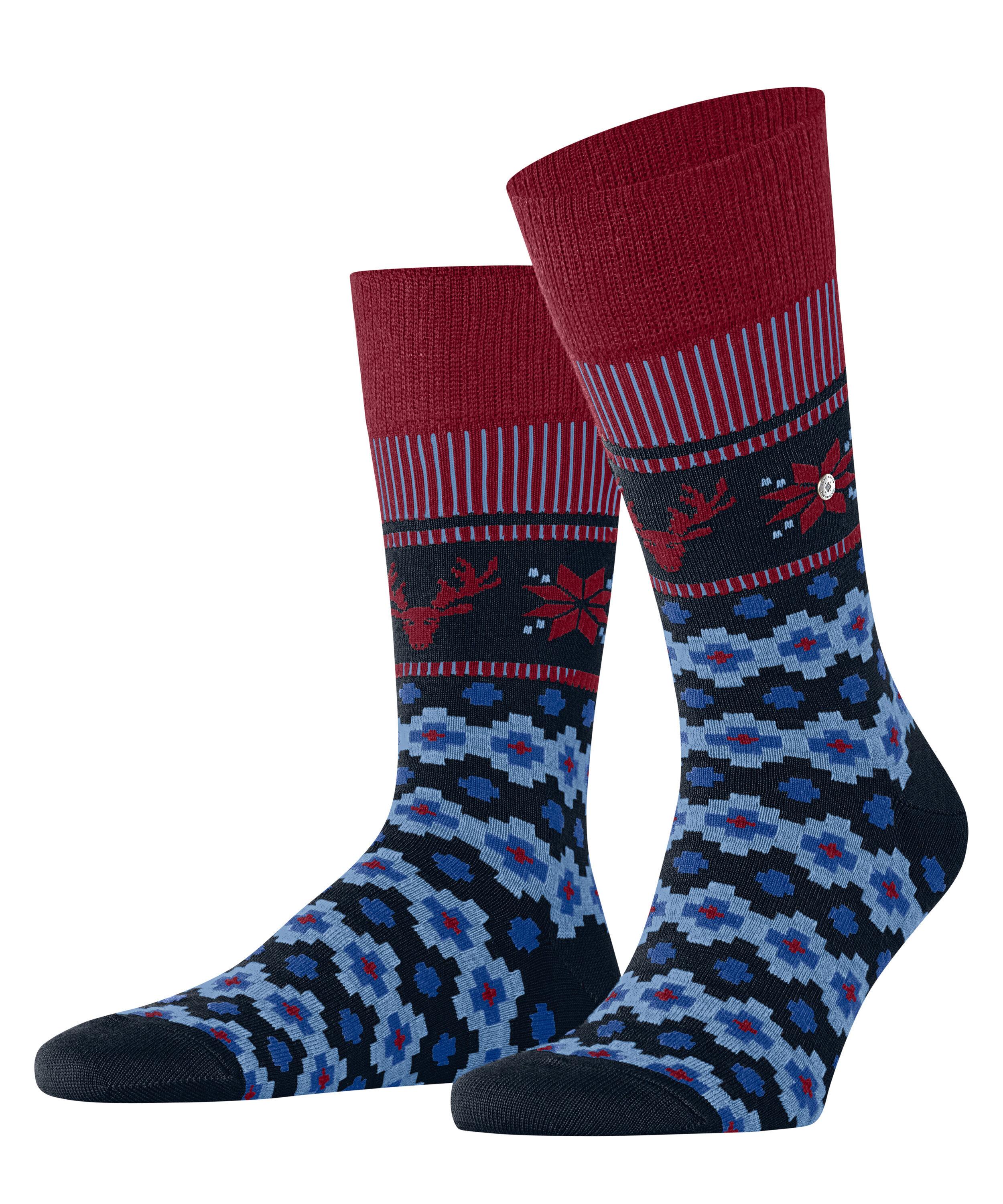 Burlington Fair Isle Joy SO Socken Herren - marine (6120)