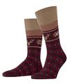 Burlington Fair Isle Joy Socken Herren - claret (8435)