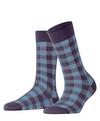 Burlington Vichy SO Socken Damen - wineberry (8761)