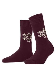 Burlington Snowstar SO Freizeitsocken Damen claret (8435)