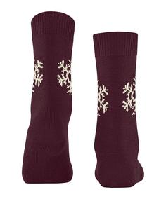 Rückansicht von Burlington Snowstar SO Freizeitsocken Damen claret (8435)