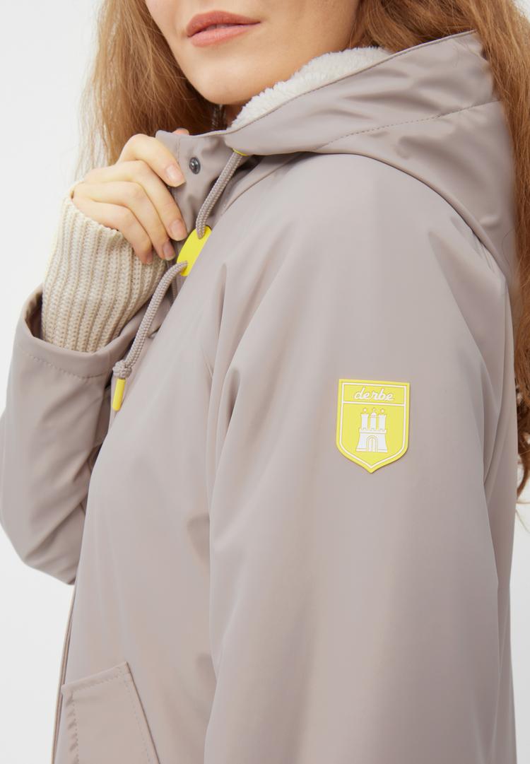 Derbe Derbe Tidaholm Regenmantel Damen - cobblestone/off white - 0 | SportScheck
