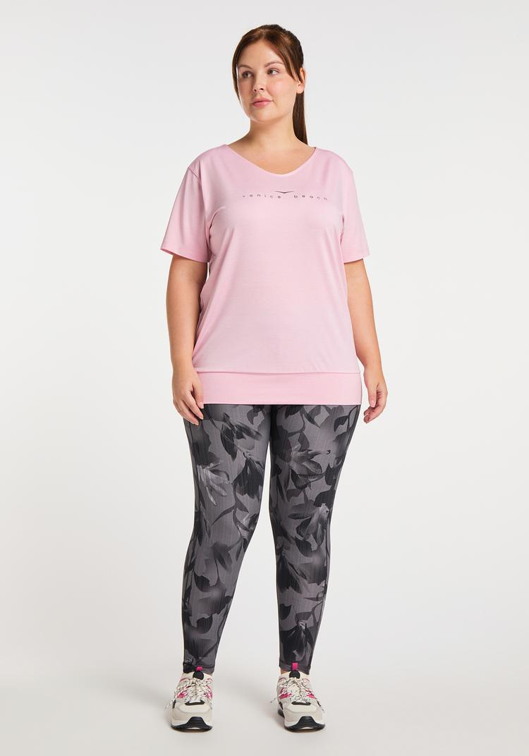 VENICE BEACH VENICE BEACH Curvy Line Sui T-Shirt Damen - cameo rose - 0 | SportScheck