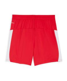 Rückansicht von PUMA RB Leipzig Short Home 2025/2026 Kids Fußballshorts Kinder rotweiss