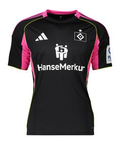 adidas Hamburger SV Trikot Home 2025/2026 Kids Fu&szlig;balltrikot Kinder schwarz