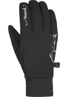 Rückansicht von Reusch Saskia Touch-tec Handschuhe black / silver