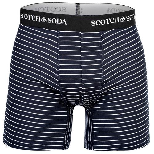 Rückansicht von Scotch & Soda Boxershort Hipster Herren Blau/Weiß