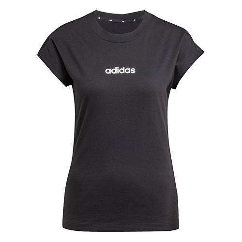 adidas Essentials Linear Cotton T-Shirt Langarmshirt Damen