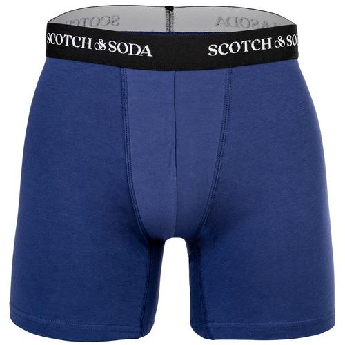 Rückansicht von Scotch & Soda Boxershort Hipster Herren Schwarz/Blau/Grau