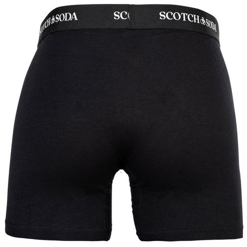 Rückansicht von Scotch & Soda Boxershort Hipster Herren Schwarz/Blau/Grau