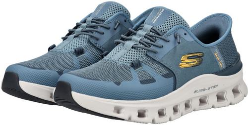 Rückansicht von Skechers Sneaker Sneaker Herren Mittelblau