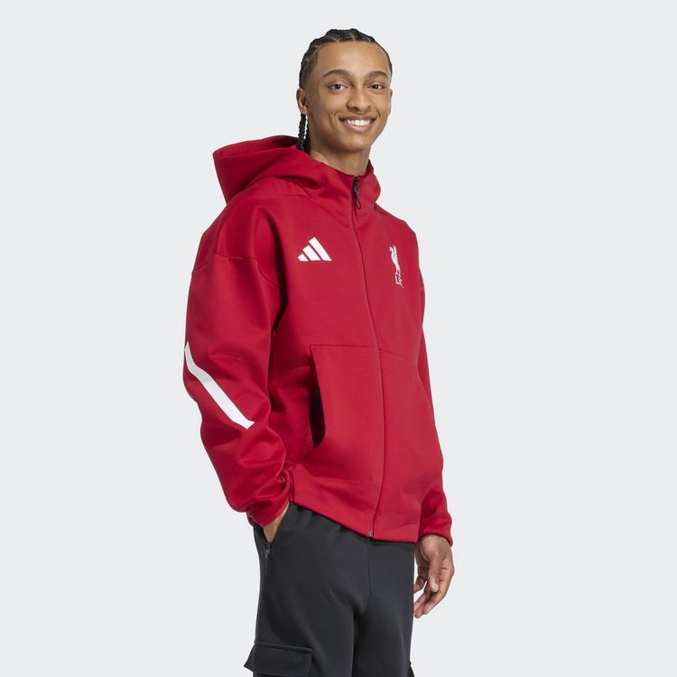 adidas adidas FC Liverpool ADIDAS Z.N.E. Anthem Jacke Sweatshirt Herren - Strawberry Red - 2 | SportScheck