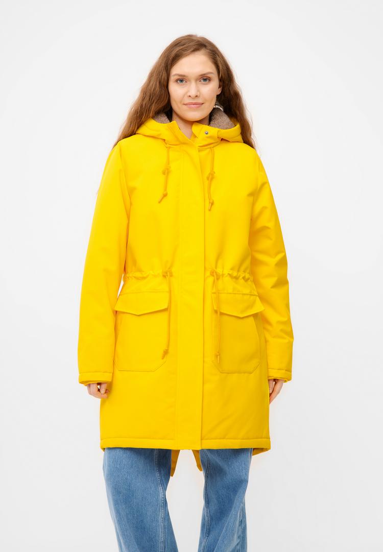 Derbe Derbe Friese Festholm 90er Winterjacke Damen - lemon chrome/cobblestone - 0 | SportScheck