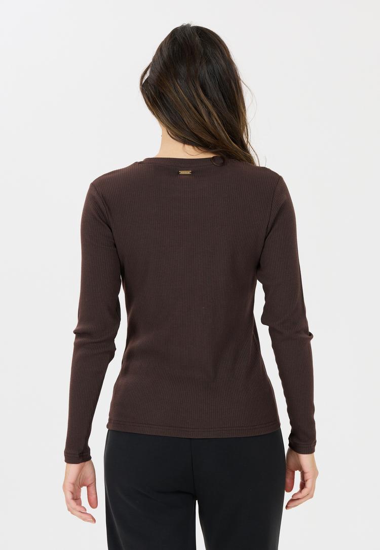 Athlecia Athlecia Lankae Langarmshirt Damen - 1294 Chocolate Torte - 2 | SportScheck