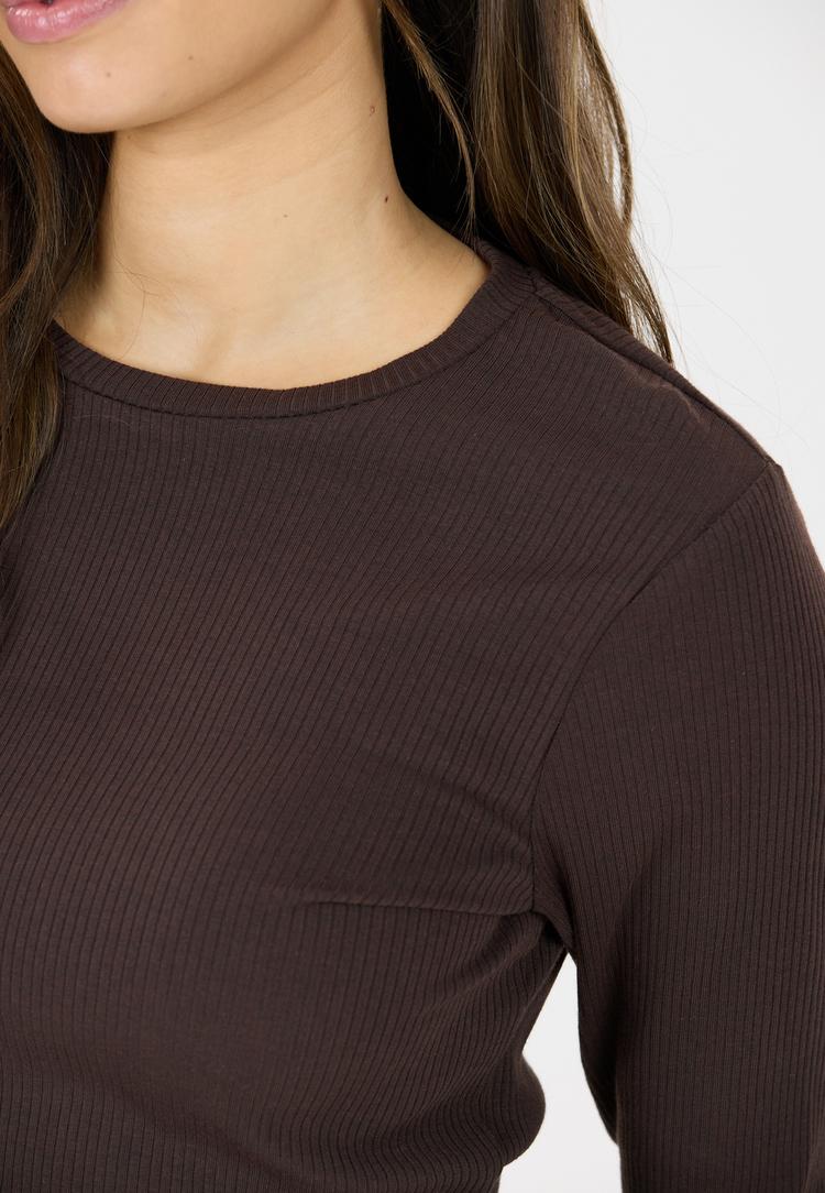 Athlecia Athlecia Lankae Langarmshirt Damen - 1294 Chocolate Torte - 0 | SportScheck