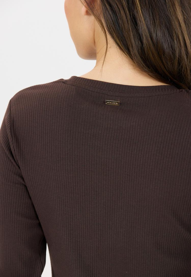 Athlecia Athlecia Lankae Langarmshirt Damen - 1294 Chocolate Torte - 1 | SportScheck