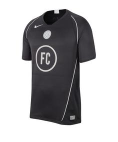 Nike F.C. Home Soccer Trikot kurzarm T-Shirt Herren schwarz