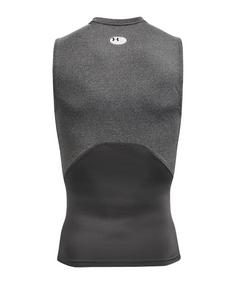 Rückansicht von Under Armour Baselayer HG Comp Tanktop Weiß Funktionsshirt Herren grau
