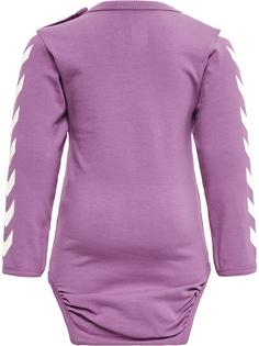 Rückansicht von hummel hmlFAST FLIPPER BODY L/S Bodysuit Kinder ARGYLE PURPLE