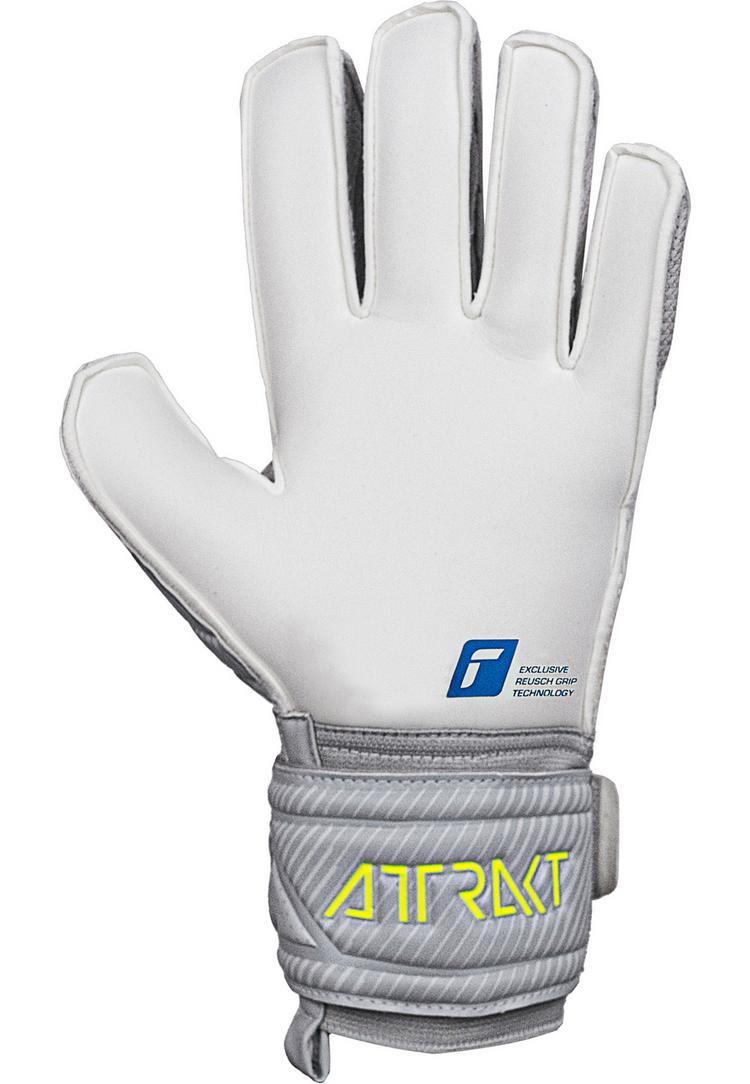 Reusch Reusch Attrakt Grip Finger Support Torwarthandschuhe - vapor gray/safety yello - 1 | SportScheck