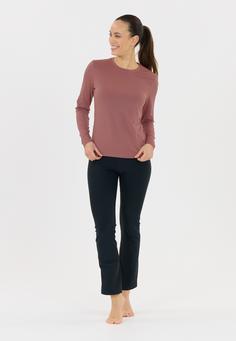 Rückansicht von Athlecia Almi Langarmshirt Damen 4321 Rose Taupe