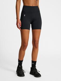 Rückansicht von hummel Funktionsshorts Damen BLACK