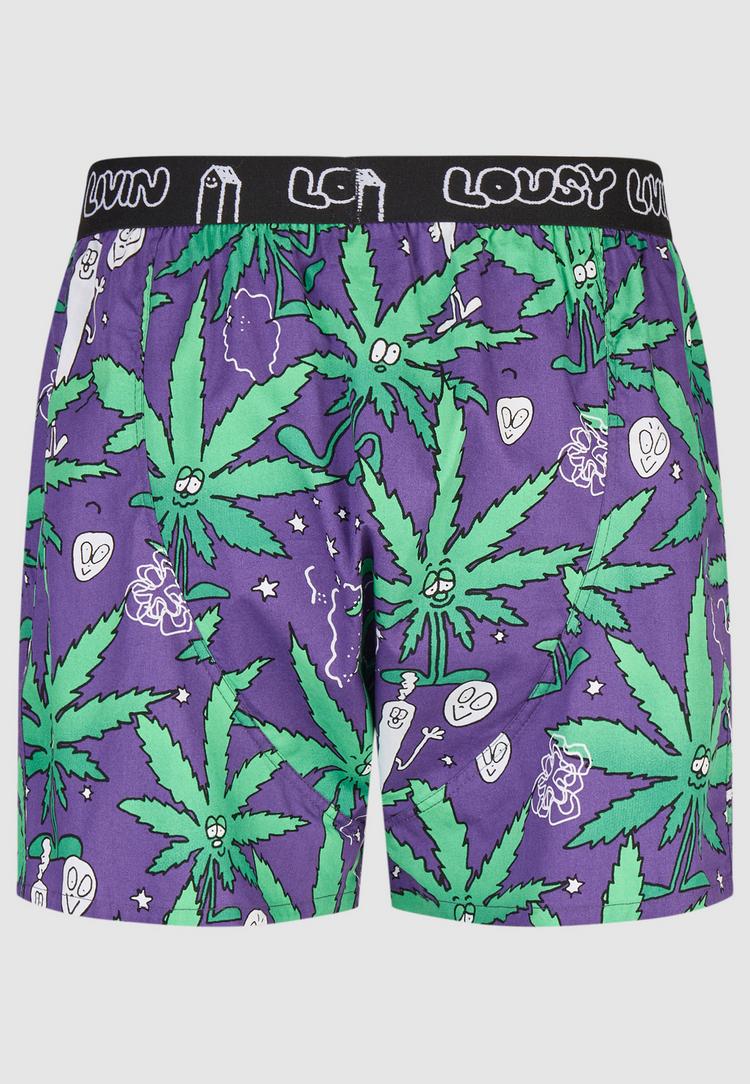 Lousy Livin Lousy Livin 2Pack Boxershorts Outer Weedy Unterhose Herren - Black - 1 | SportScheck