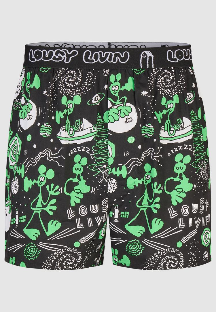 Lousy Livin Lousy Livin 2Pack Boxershorts Outer Weedy Unterhose Herren - Black - 3 | SportScheck
