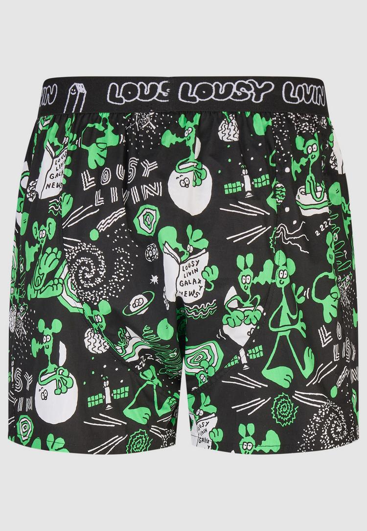 Lousy Livin Lousy Livin 2Pack Boxershorts Outer Weedy Unterhose Herren - Black - 4 | SportScheck